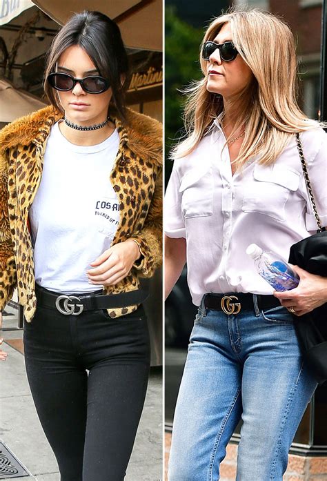 small gucci belt style|celebrities wearing gucci belt.